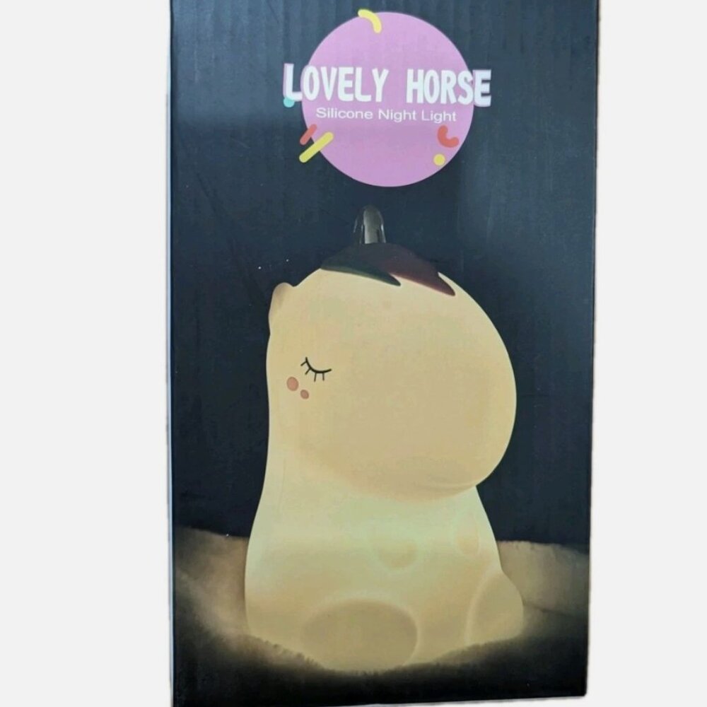 Lovely Horse touch silicone nightlight. Brand new for toddler, Child or teen.
